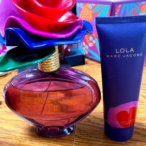 Marc Jacobs Lola perfume with lotion. Slightly used in great condition.